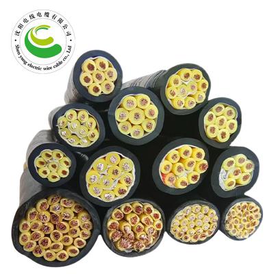 10芯  ZR-YJV 10*0.5mm?--10*2.5mm? 铜芯聚氯乙烯绝缘聚乙烯护套控制软电缆  铜芯电缆