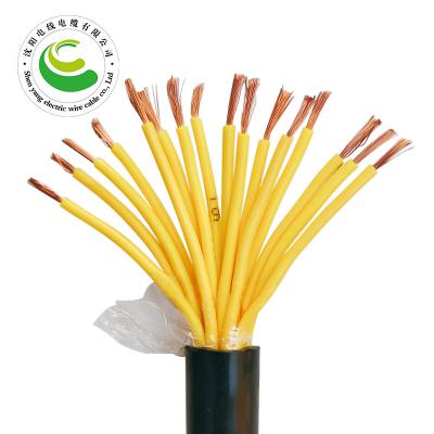 16芯  ZR-YJV 16*0.5mm?--16*2.5mm? 铜芯聚氯乙烯绝缘聚乙烯护套控制软电缆  铜芯电缆